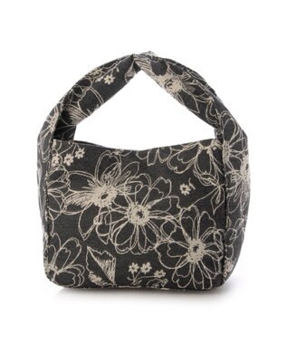 UNBILLION カシュカシュ cache cache / フラワー＆アニマル柄ワンハンドルバッグ GY