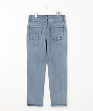 自由区 【WEB限定/洗える】ベビースキンデニム ストレートデニム スカイブルー系