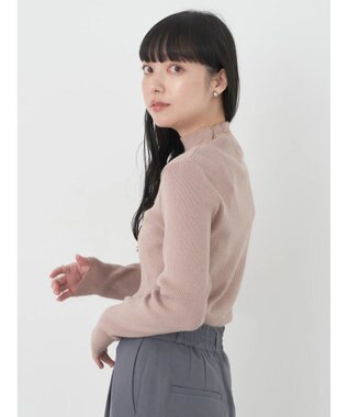 earth music&ecology ハイネックラメニットプルオーバー Mocha