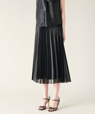 GRACE CONTINENTAL チンツプリーツスカート ブラック