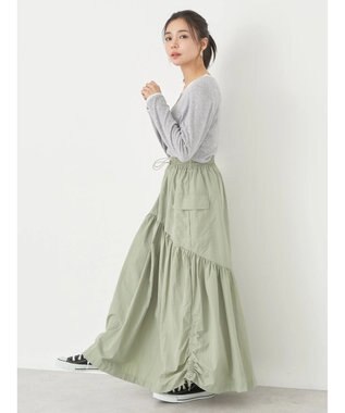 earth music&ecology アイレットジャガードタイトプルオーバー Gray Mixture