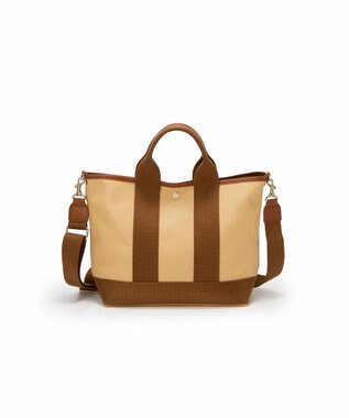 TOPKAPI 【Breath TOPKAPI】スコッチグレイン ネオレザー トート バッグ ショルダー付き M イエロー