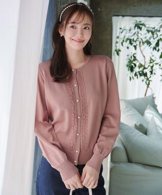 【洗える】レースカーディガン