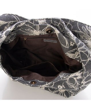 UNBILLION カシュカシュ cache cache / フラワー＆アニマル柄ワンハンドルバッグ GY