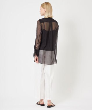 BEIGE， 【WEB限定】SAPHIR / シアーブラウス Black