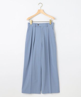組曲 S スーパーライトストレッチ ワイドパンツ スモーキーブルー系