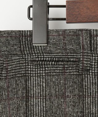 JOSEPH ABBOUD 【ストレッチ】フランネルジャージ パンツ ダークブラウン系4