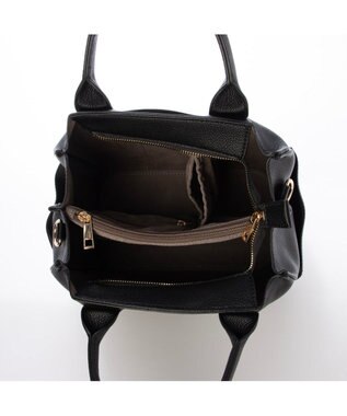 UNBILLION カシュカシュ cachecache / 6ポケットパーテーション2wayトート ブラック