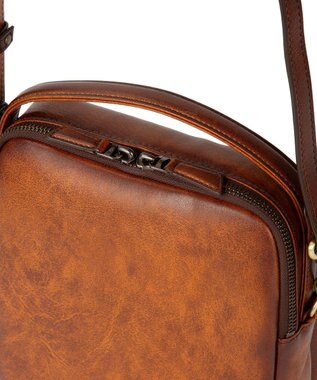 ACE BAGS & LUGGAGE LO HOMME PRESSE アルカイック 本革 日本製 ショルダーバッグ 縦型 71864 ロ・オム・プレッセ ブラウン