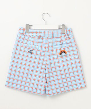 PW CIRCULUS 【WOMEN】チェック柄キュロット ゴルフウェア レディース スカイブルー系5