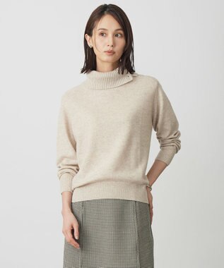 J.PRESS LADIES CASHMERE BLEND 襟付き ニット ベージュ系