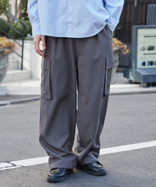 WEGO 【ウエストゴム/MLサイズ展開】イージーワイドカーゴスラックス