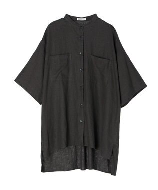 CRAFT STANDARD BOUTIQUE 【キナリノ別注】リネンレーヨンWポケットシャツ Charcoal Gray