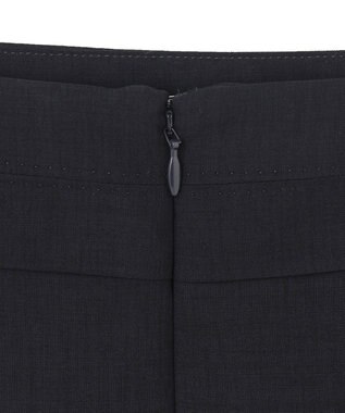 ICB L 【洗える】レーヨンライクトロ タイトスカート ネイビー系