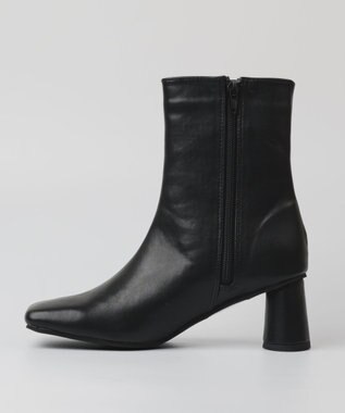 BONTRE 【PRECIEUX JOUET/プレシュウジュエ】ワイドスクエアショートブーツ ブラック