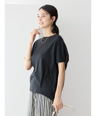 AMERICAN HOLIC 接触冷感裾タックカットプルオーバー Black