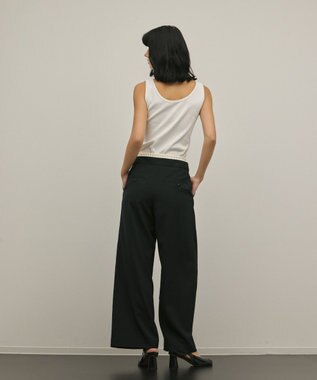 GRACE CONTINENTAL テレコノースリーブトップ ホワイト