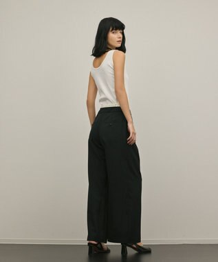 GRACE CONTINENTAL テレコノースリーブトップ ホワイト