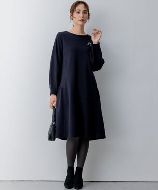 組曲 【WEB限定】ティアードリトルワンピース ネイビー系