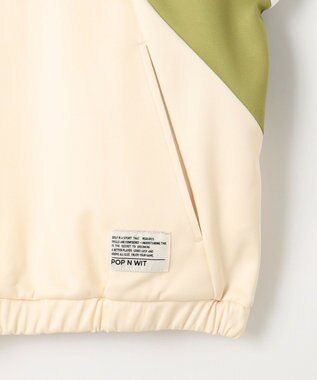 PW CIRCULUS 【WOMEN】カラーブロッキング プルオーバー ゴルフウェア レディース アイボリー系