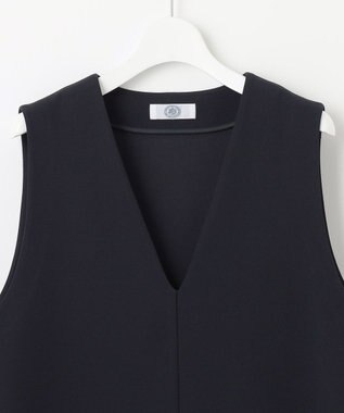 J.PRESS LADIES 【WEB限定】ジョーゼットジャージー ベスト ネイビー系