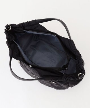 Y'SACCS 【Y’SACCS vous et】サイドギャザー2WAYトート Sサイズ ブラック