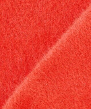 23区 フォックスカシミヤファー ショート丈 ニット レッド系