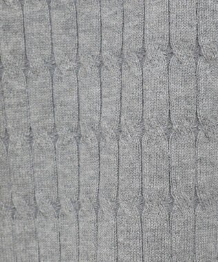 AMERICAN HOLIC 【2WAY】金ボタン衿付きケーブルプルオーバー Gray Mixture