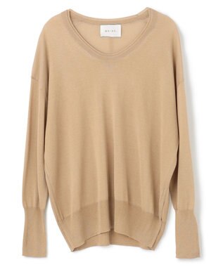 BEIGE， LAGORD / Uネックニット Cork