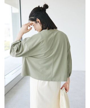 CRAFT STANDARD BOUTIQUE ランタン袖カーディガン Khaki
