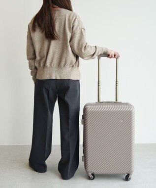 ACE BAGS & LUGGAGE 【雑誌掲載】 HaNT×Jewelna Rose コラボ スーツケース Mサイズ 06822 ハント ジュエルナローズ グレージュ
