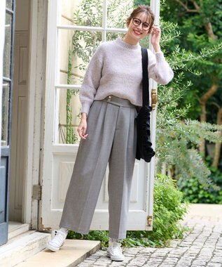 ANY SIS 【洗える】ファンシーヤーンラメ ニット ラベンダー