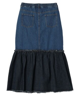 Green Parks ・Ｄｏｕｂｌｅ　Ｆｌａｇｓ　キリカエデニムスカート Dark Indigo