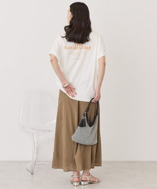 AMERICAN HOLIC BARロゴプリントTシャツ Off White