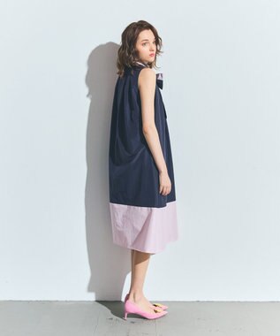 GRACE CONTINENTAL ライトタッサーAラインドレス ネイビー