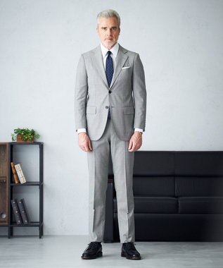 J.PRESS MEN 【J.PRESS MOVING】REDA ACTIVEマイクロハウンドトゥース スラックス ブラック系8