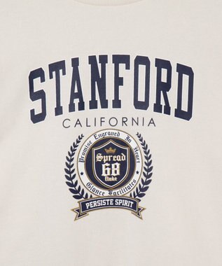 WEGO カレッジプリントスウェット ホワイトアイボリー