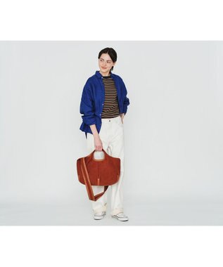 genten タンニンキャンバス 2wayショルダーバッグ チャ