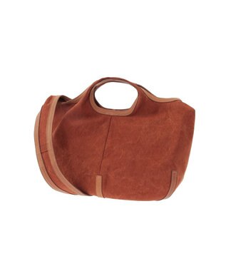 genten タンニンキャンバス 2wayショルダーバッグ チャ