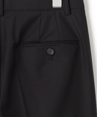 23区 L 【セットアップ着用】ファインネスウール テーパード パンツ ブラック系