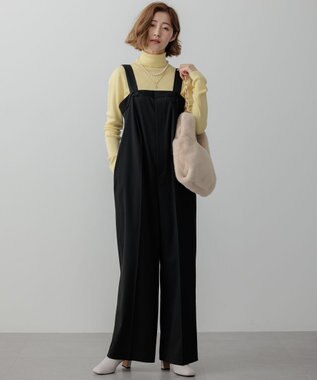 23区 【Oggi1月号/CLASSY.11月号掲載】ウーステッドウール リブタートルネック ニット ライトイエロー系