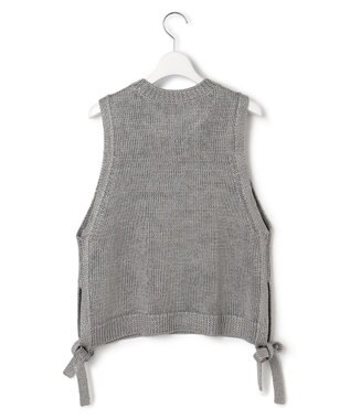 23区 S 【洗える】ブライトリリーヤーン ニット ベスト グレー系