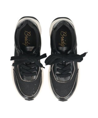 Bridget Birkin 【Bridget Birkin】ビジューレーンコンビスニーカー ブラックコンビ