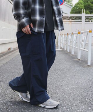 WEGO リップストップ　カーゴパンツ ネイビー