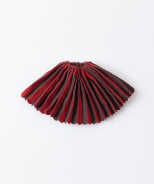 TRICOTE ストライプビッグシュシュ 75RED