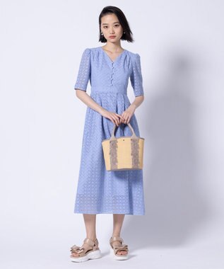 TOCCA TOUCH of LACE BASKET かごバッグ ベージュ系