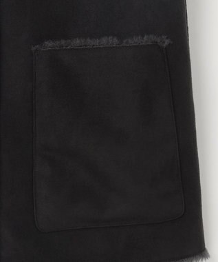 自由区 リバーシブルエコメリノムートン ジレ アッシュ