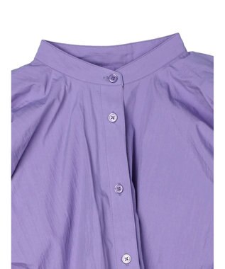 Green Parks タックデザインショート丈シャツ Purple