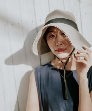 MOONBAT 【遮光98%以上/UPF50＋/UVカット】洗えるペーパーブレード前後差クロッシェ 手洗いOK/サイズ調整可能/抗菌防臭加工 ブラック