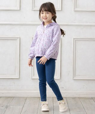 ANY KIDS フード取り外し リバーシブル ブルゾン ラベンダー